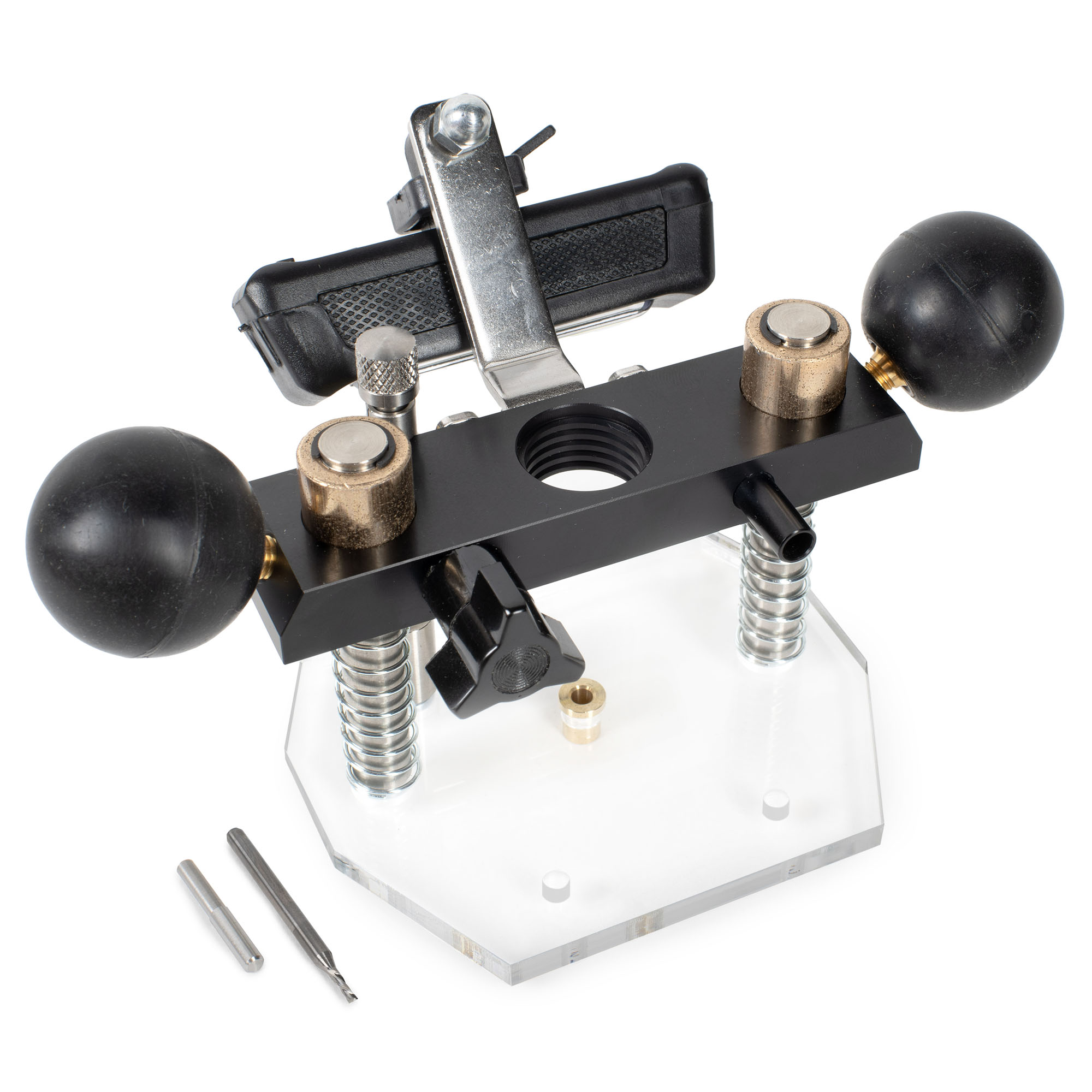 Juego de base de enrutador de diapasón StewMac con plantilla de incrustación y vaciado