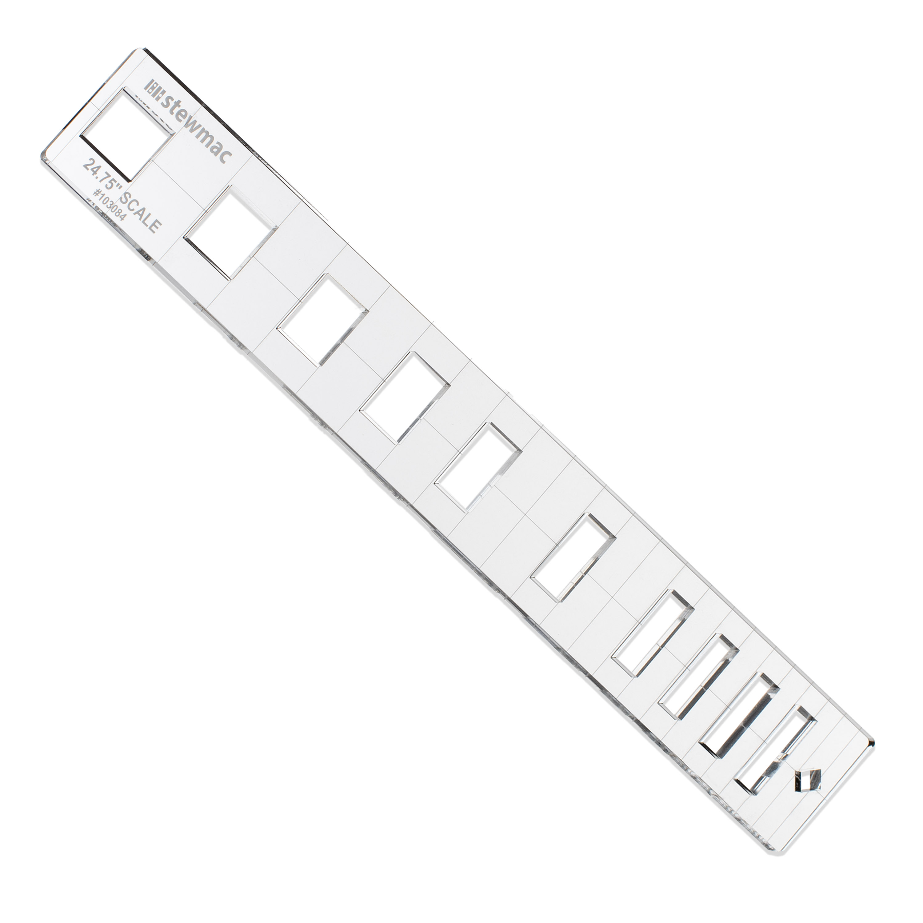 Plantilla de incrustación de diapasón StewMac, personalizada, 24,75