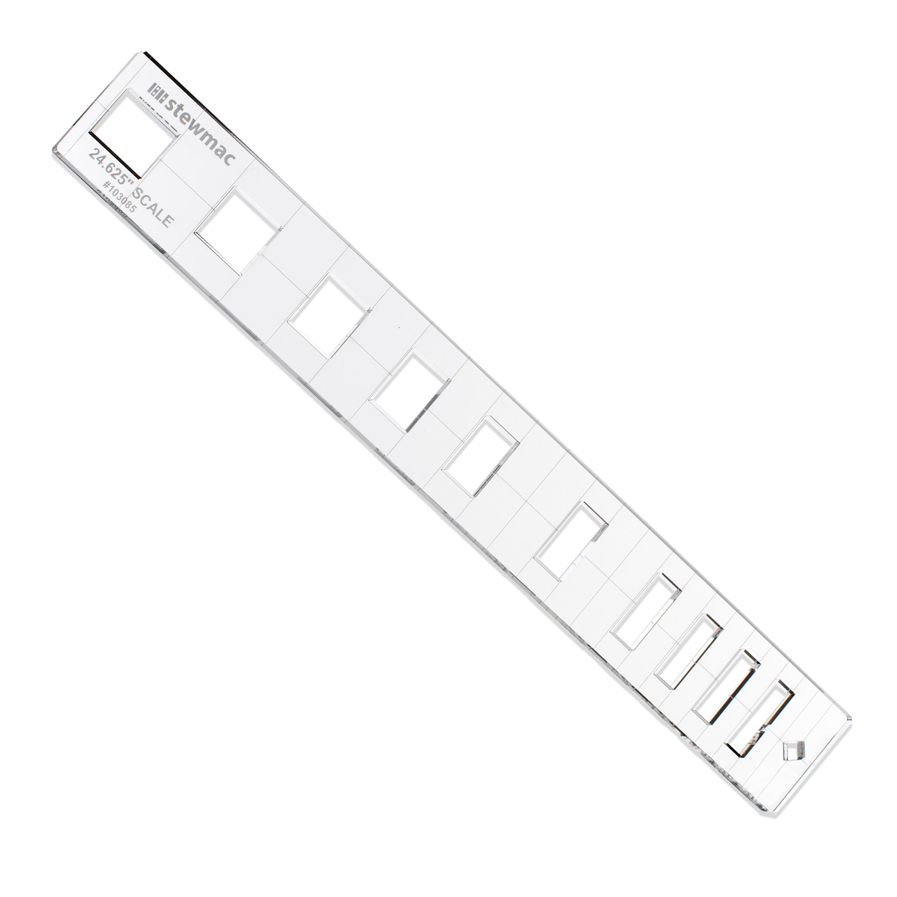 Plantilla de incrustación de diapasón StewMac, personalizada, 24,625