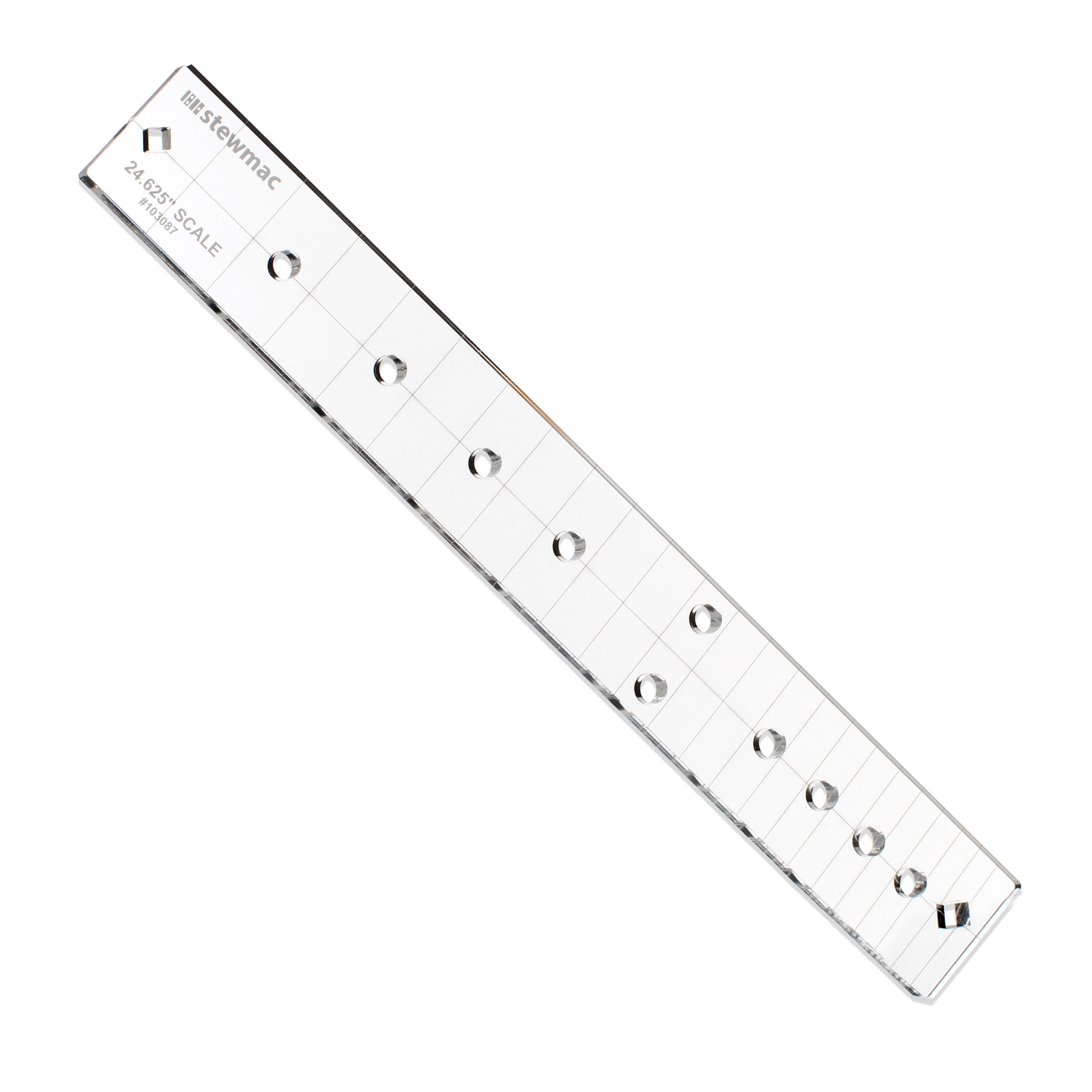 StewMac Fingerboard Inlay Template, Dot, 24.625" Scale