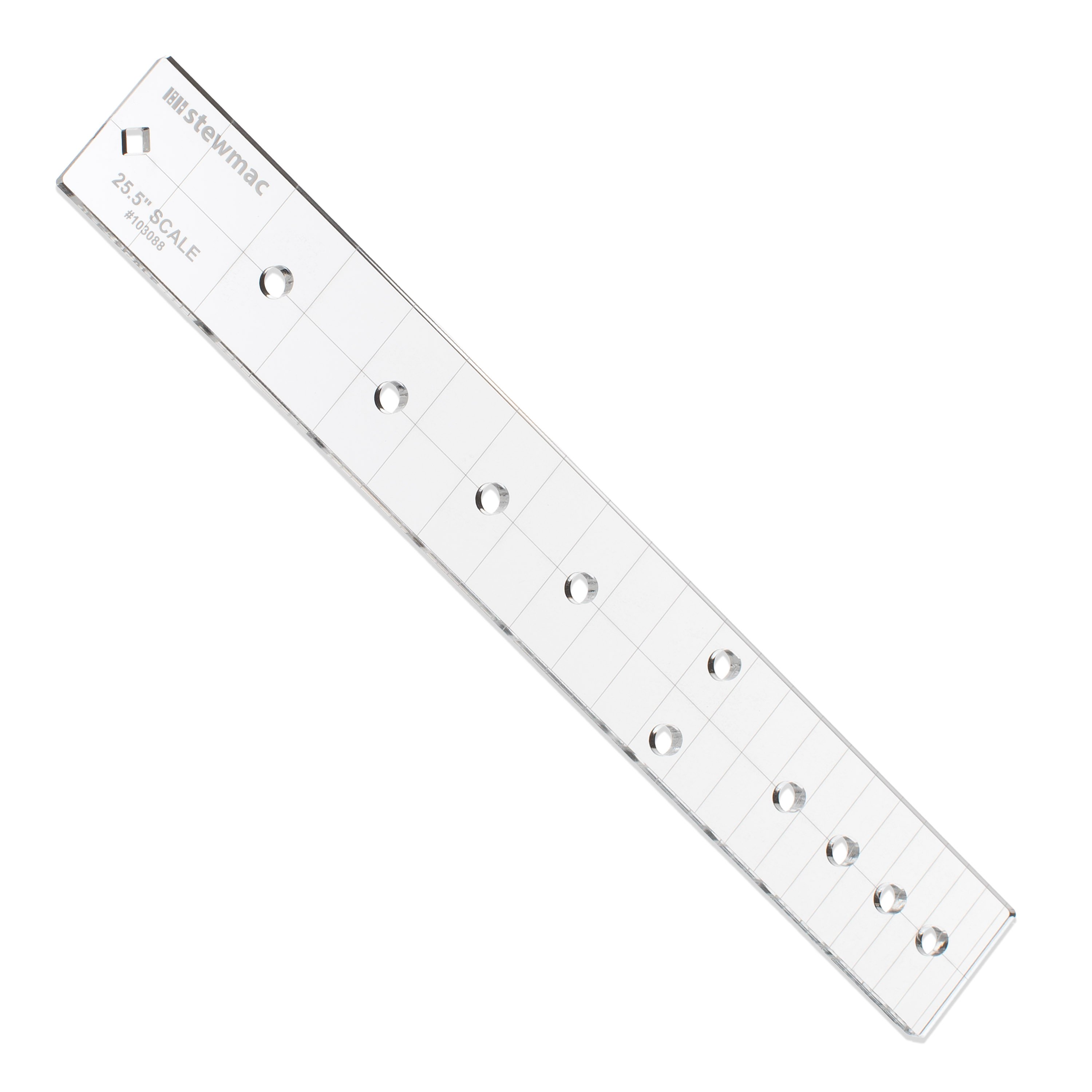 StewMac Fingerboard Inlay Template, Dot, 25.5" Scale