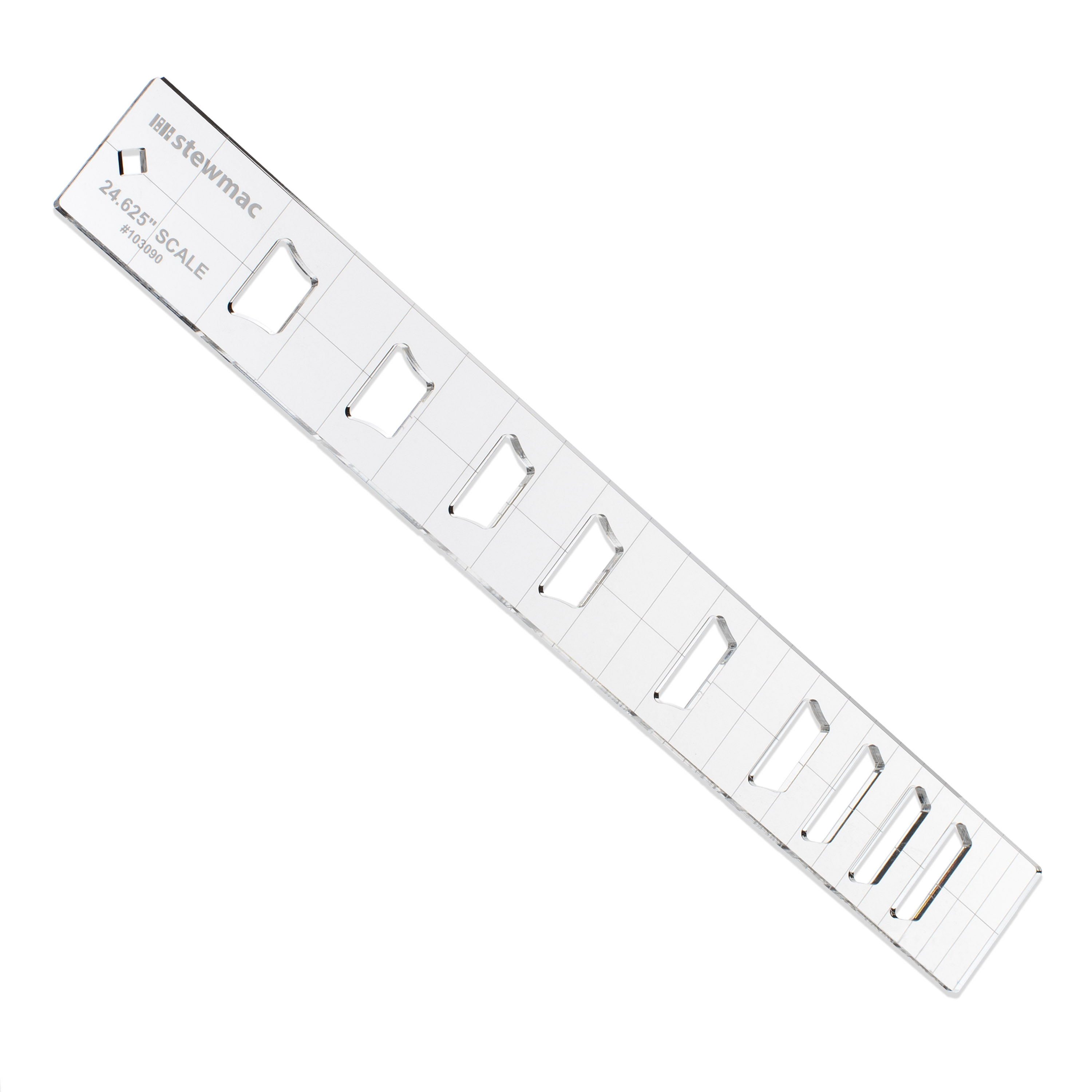 Plantilla de incrustación de diapasón StewMac, corona, 24,625