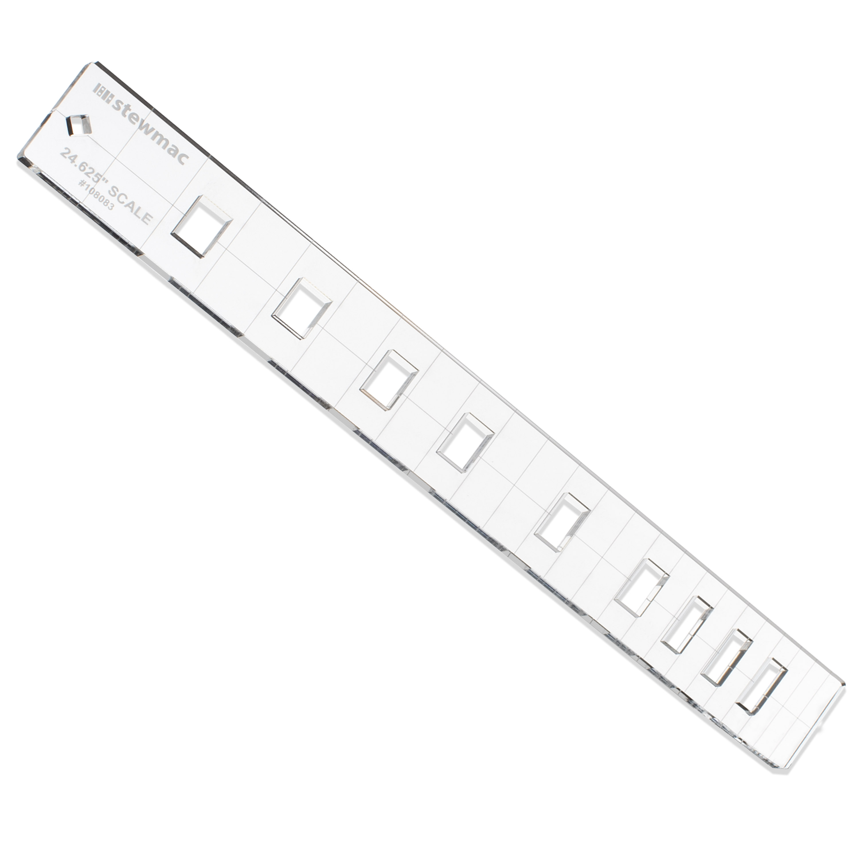 Plantilla de incrustación de diapasón StewMac, bloque pequeño, 24,625