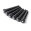 Pasadores de puente tradicionales Graph Tech TUSQ, negros con puntos, ranurados, juego de 6 Pasadores de puente tradicionales Graph Tech TUSQ, negros con puntos, ranurados, juego de 6