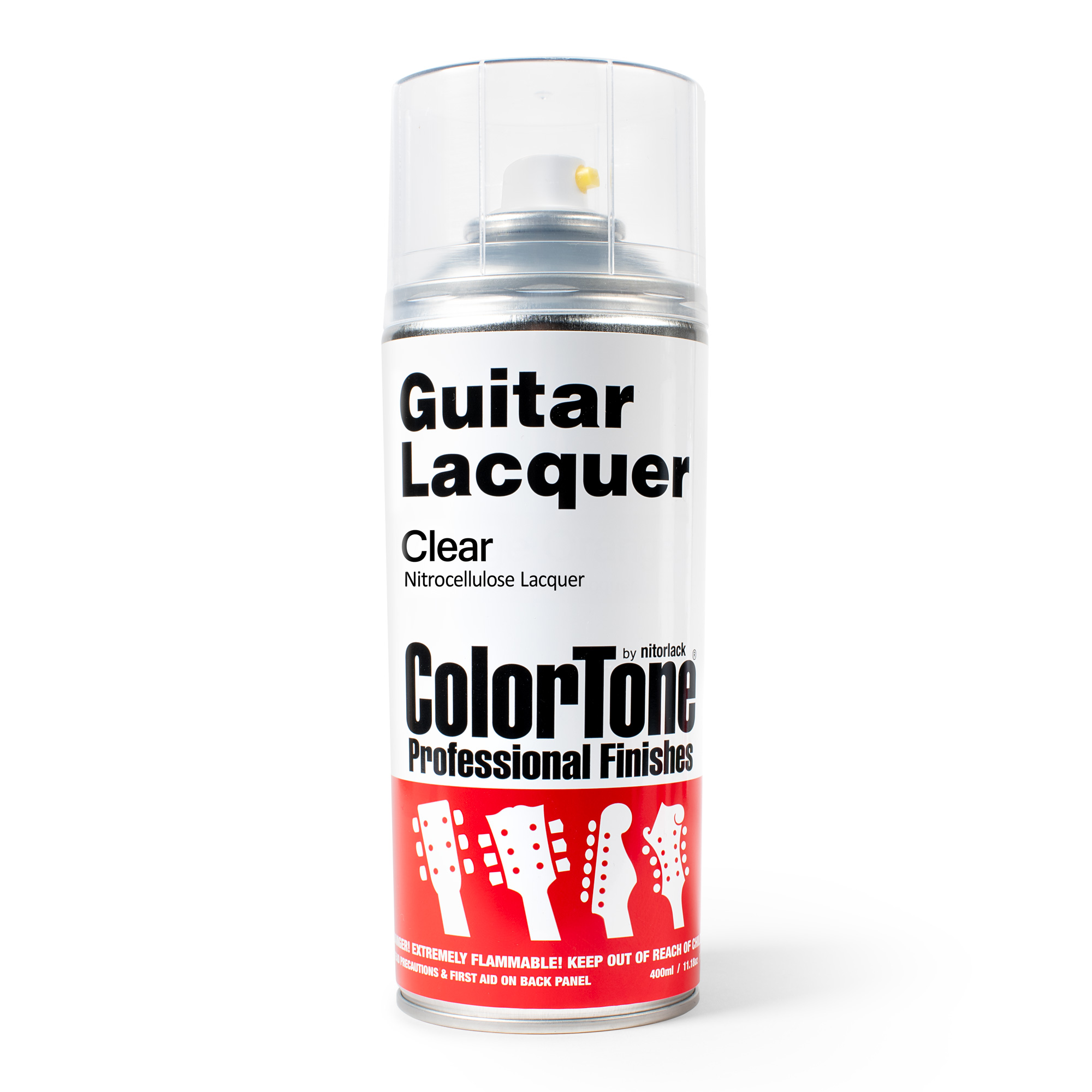 Imprimación de guitarra en aerosol ColorTone de Nitorlack, transparente