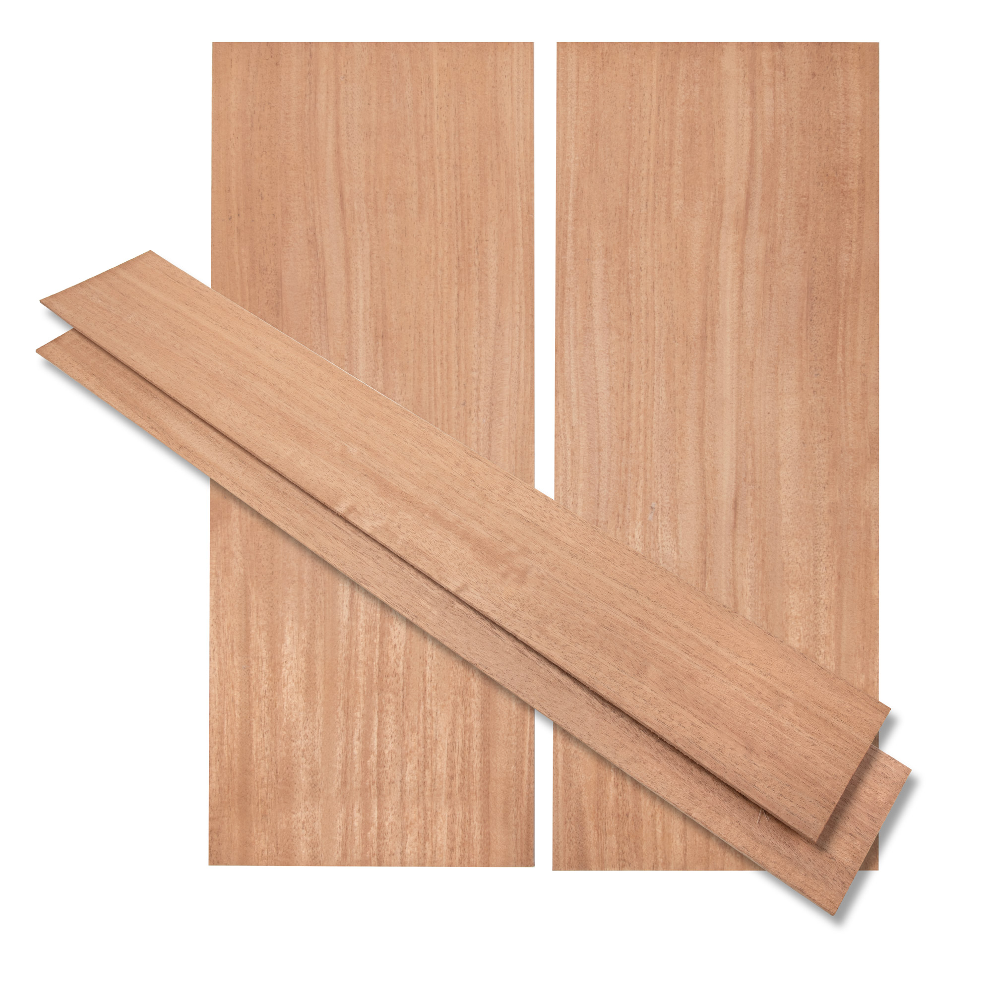 Conjunto de caoba africana con acompañamiento y espalda para guitarra Dreadnought