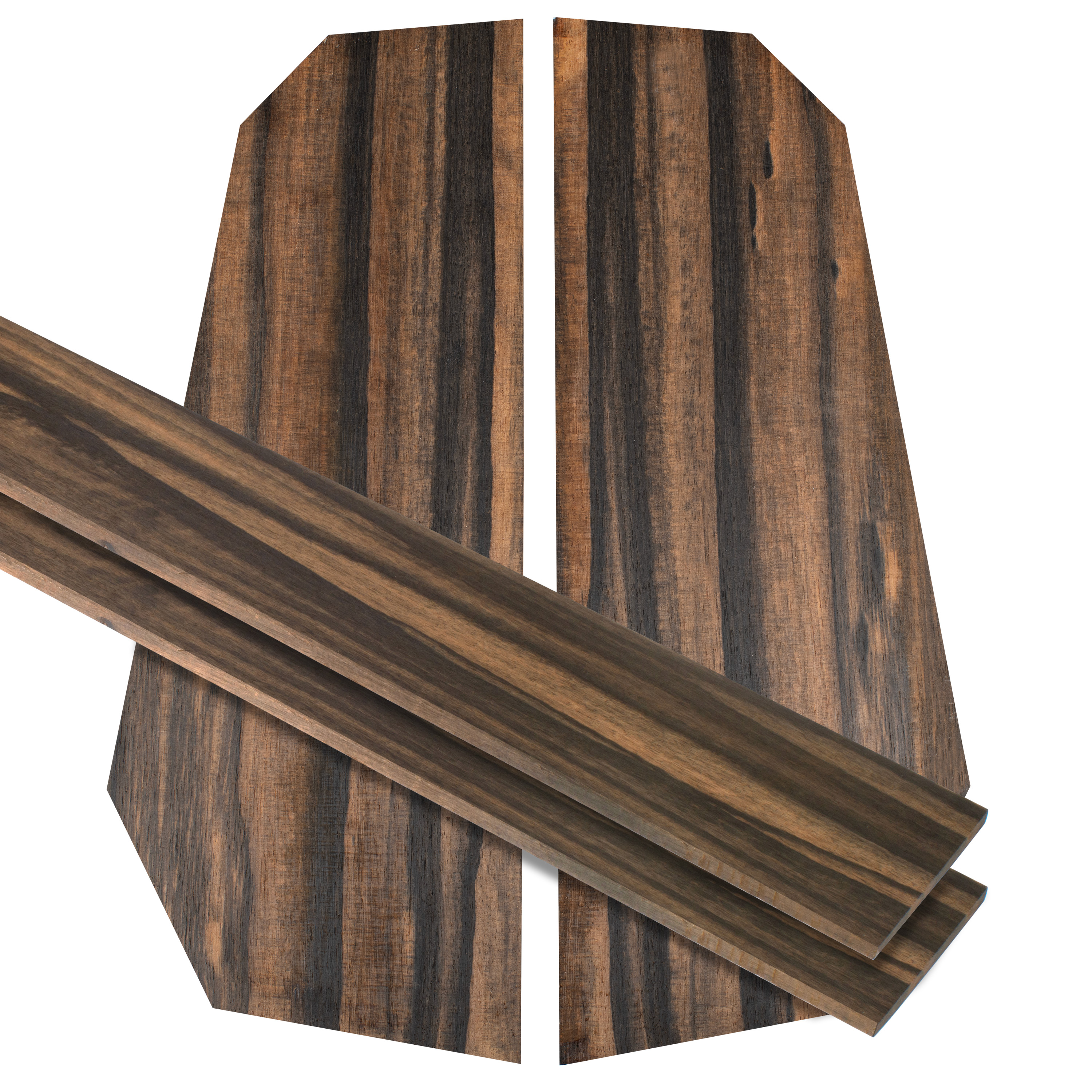 Exotic Ebony Set de fondo y aros para Ukulele Exotic Ebony Set de fondo y aros para Ukulele