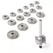 Juegos de puntas y cojinetes de enrutador de unión LMI, juego completo