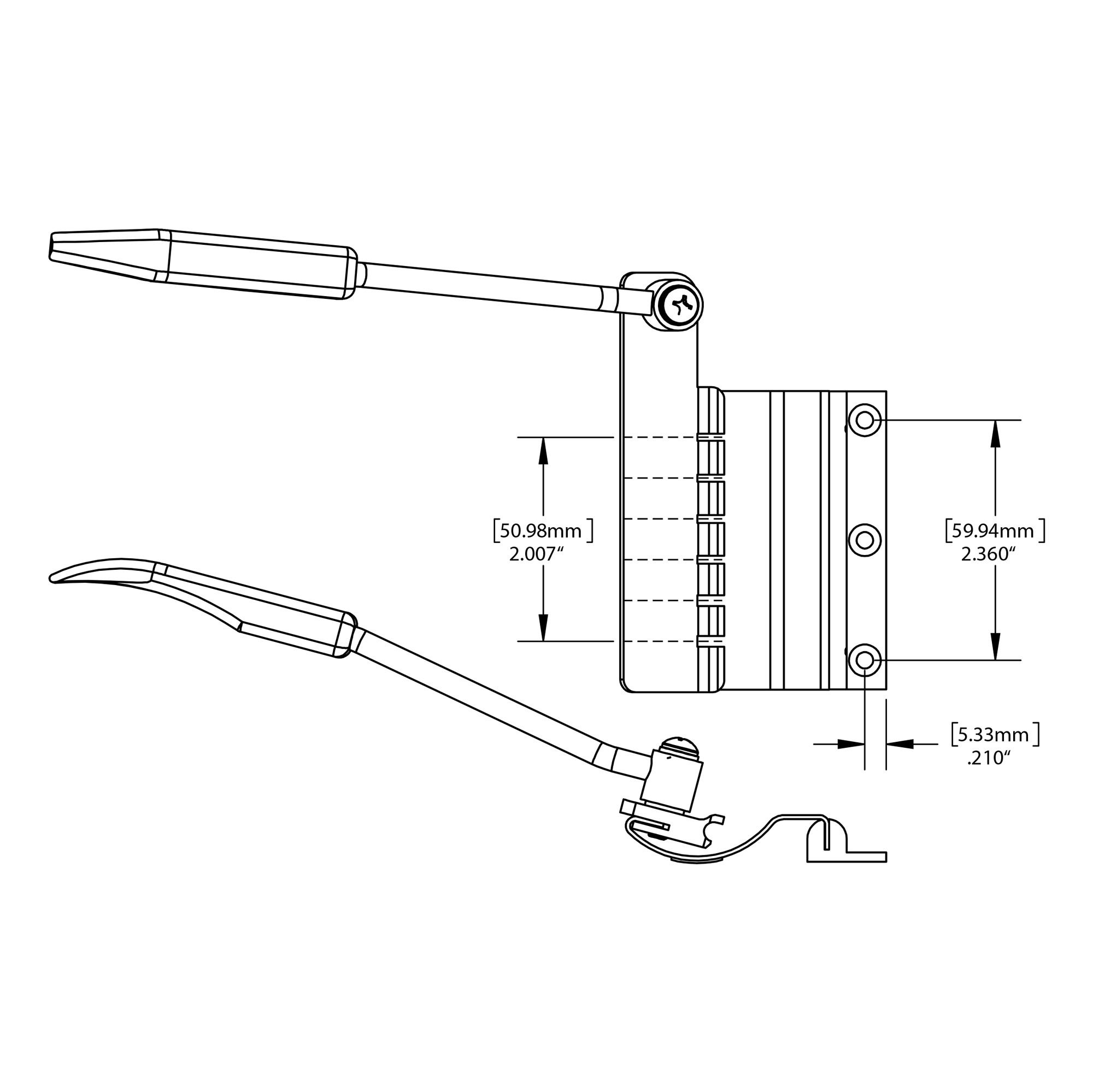 Vibrato corto StewMac para guitarras Gibson® Vibrato corto StewMac para guitarras Gibson®