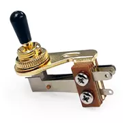 AxLabs selector toggle de 4-Pole en ángulo recto de 3 posiciones, dorado