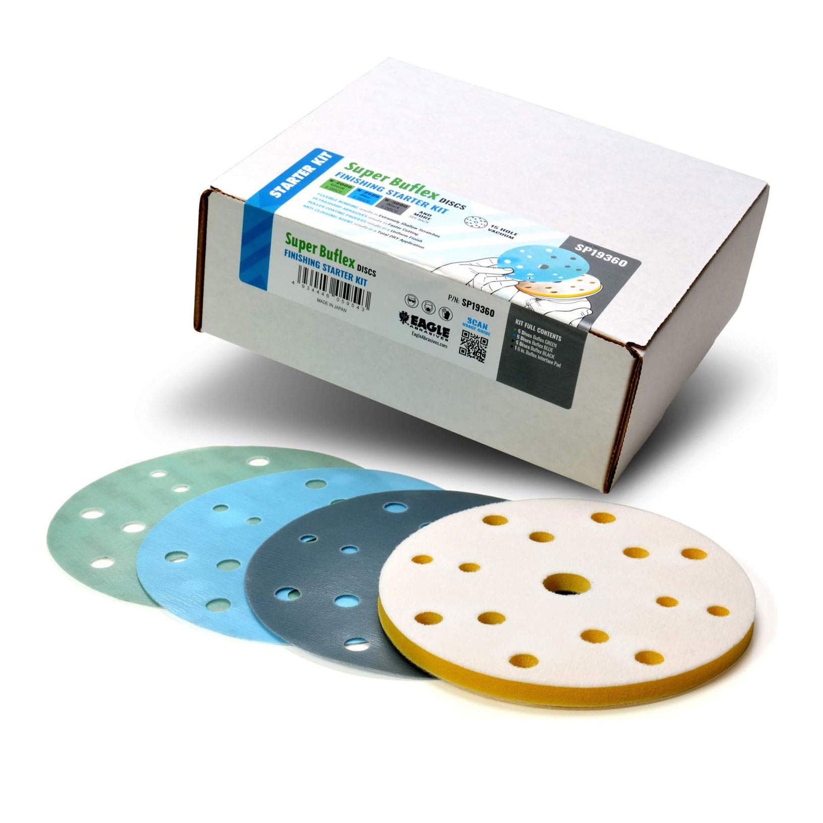 Kit de iniciación Eagle Abrasives Super Buflex Disc Kit de iniciación Eagle Abrasives Super Buflex Disc