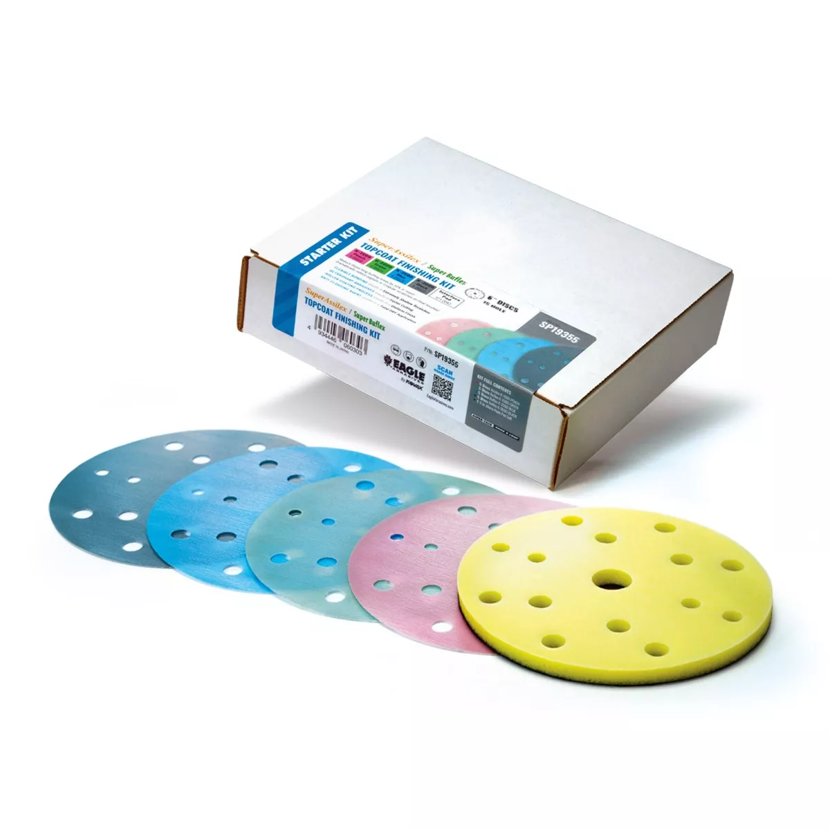 Kit de iniciación Eagle Abrasives Topcoat Finishing Disc Kit de iniciación Eagle Abrasives Topcoat Finishing Disc