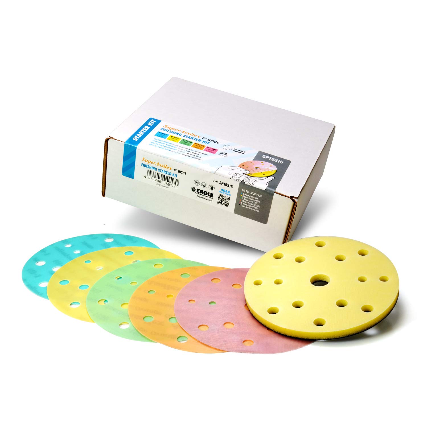 Kit de iniciación Eagle Abrasives Super Assilex Disc Finishing Kit de iniciación Eagle Abrasives Super Assilex Disc Finishing