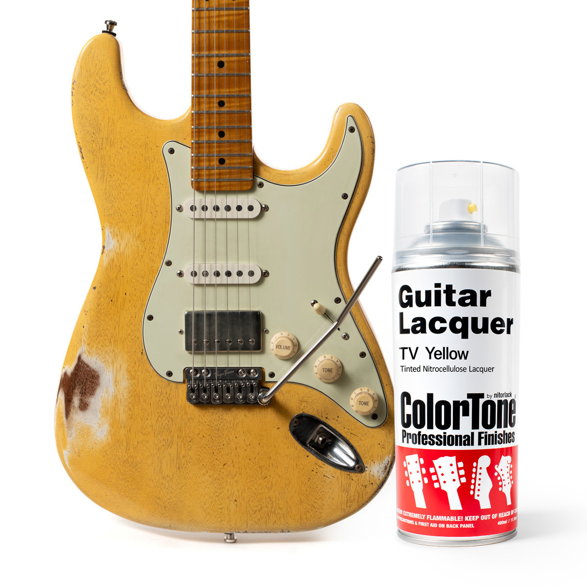 Laca en aerosol ColorTone para guitarra, TV Yellow Laca en aerosol ColorTone para guitarra, TV Yellow