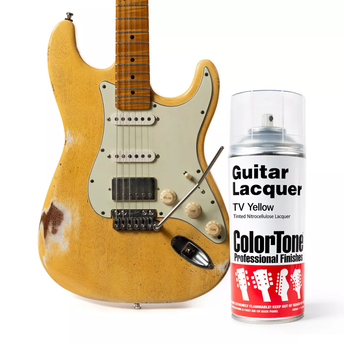 Laca en aerosol ColorTone para guitarra, TV Yellow Laca en aerosol ColorTone para guitarra, TV Yellow