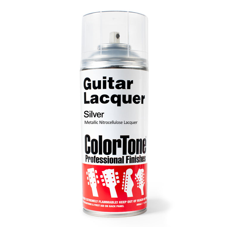 Laca en aerosol ColorTone para guitarra, Silver