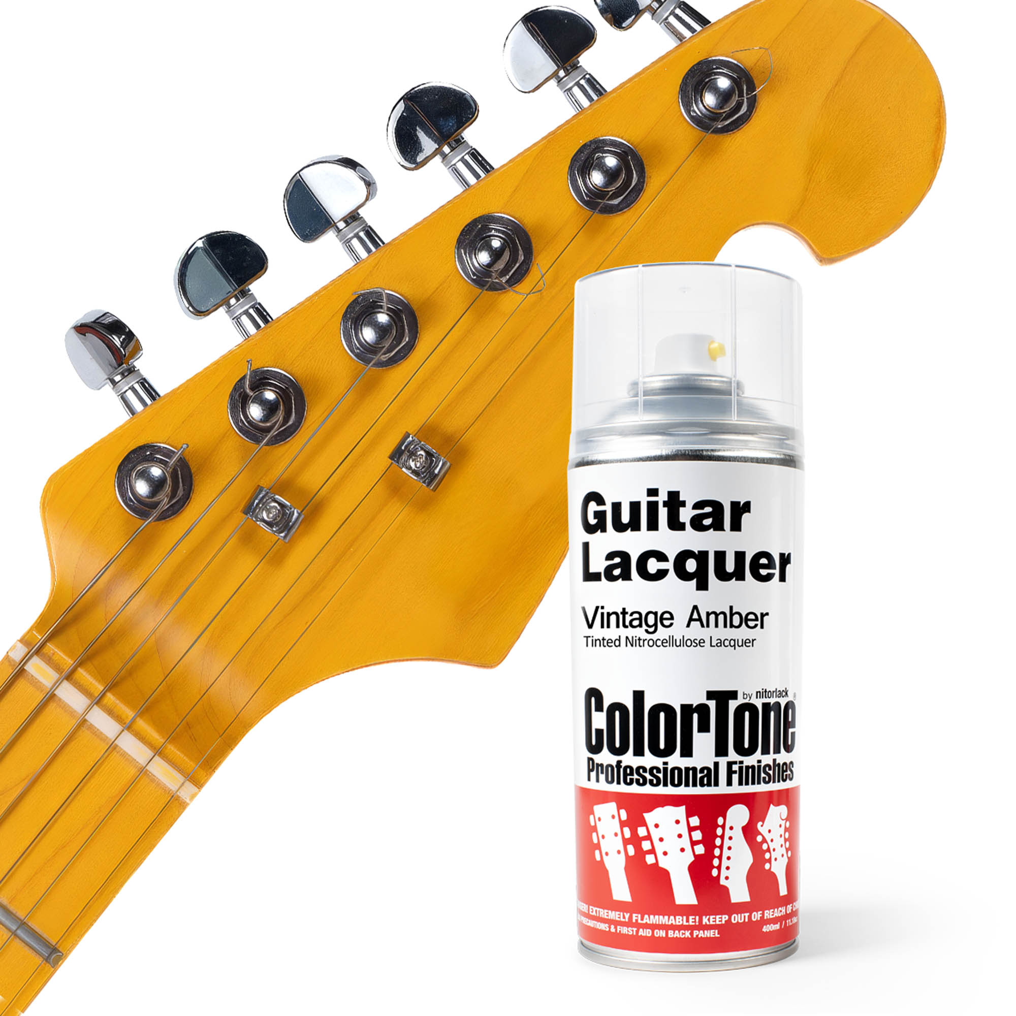 Laca en aerosol ColorTone para guitarra, Amber Vintage