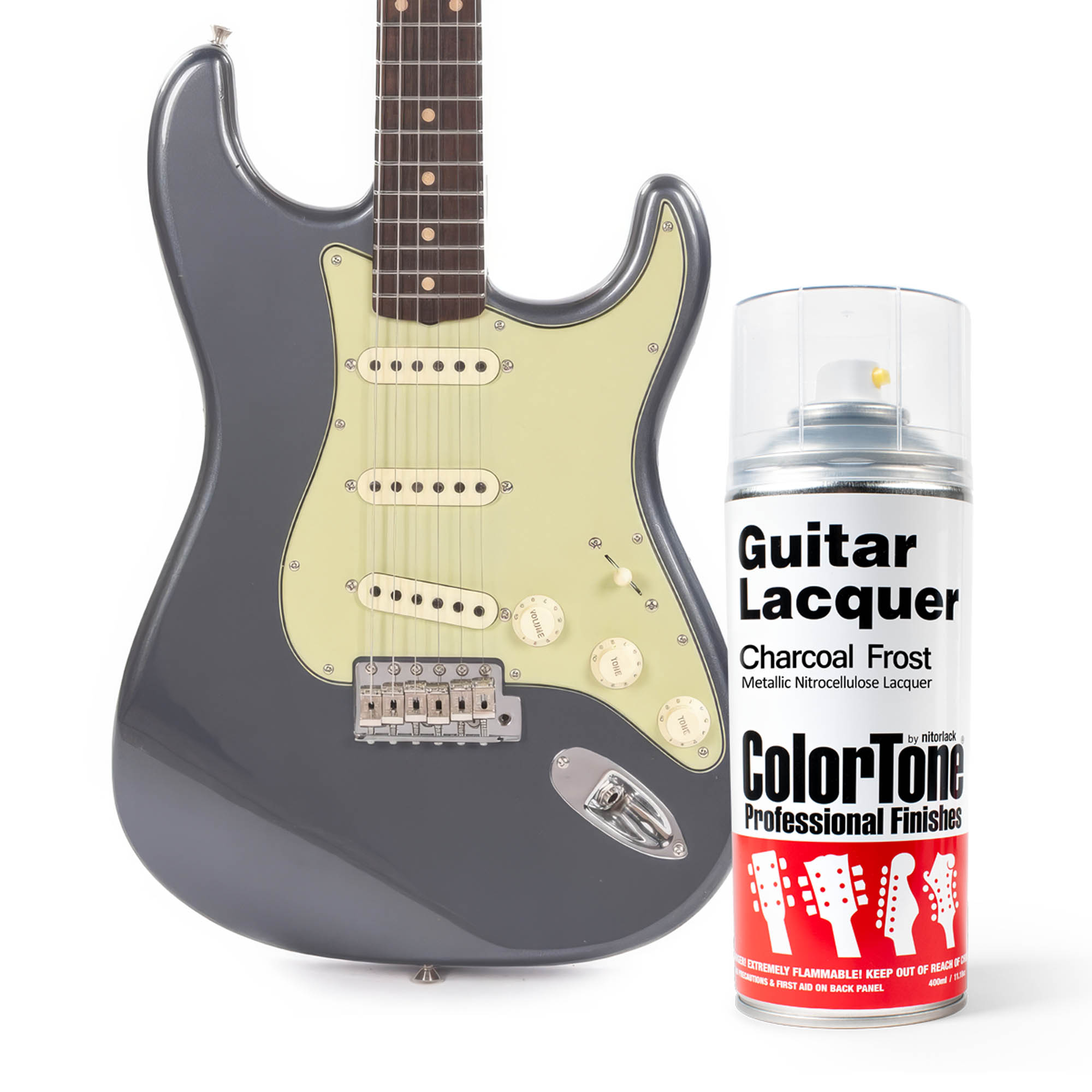 Laca en aerosol ColorTone para guitarra, Charcoal Frost