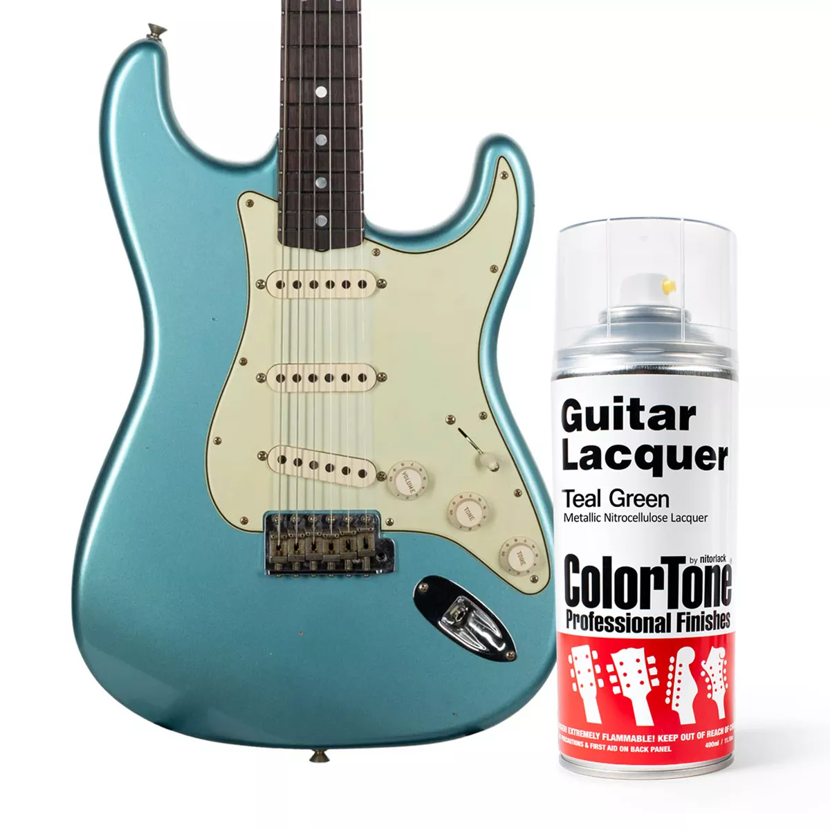 Laca en aerosol ColorTone para guitarra, Teal Green Laca en aerosol ColorTone para guitarra, Teal Green