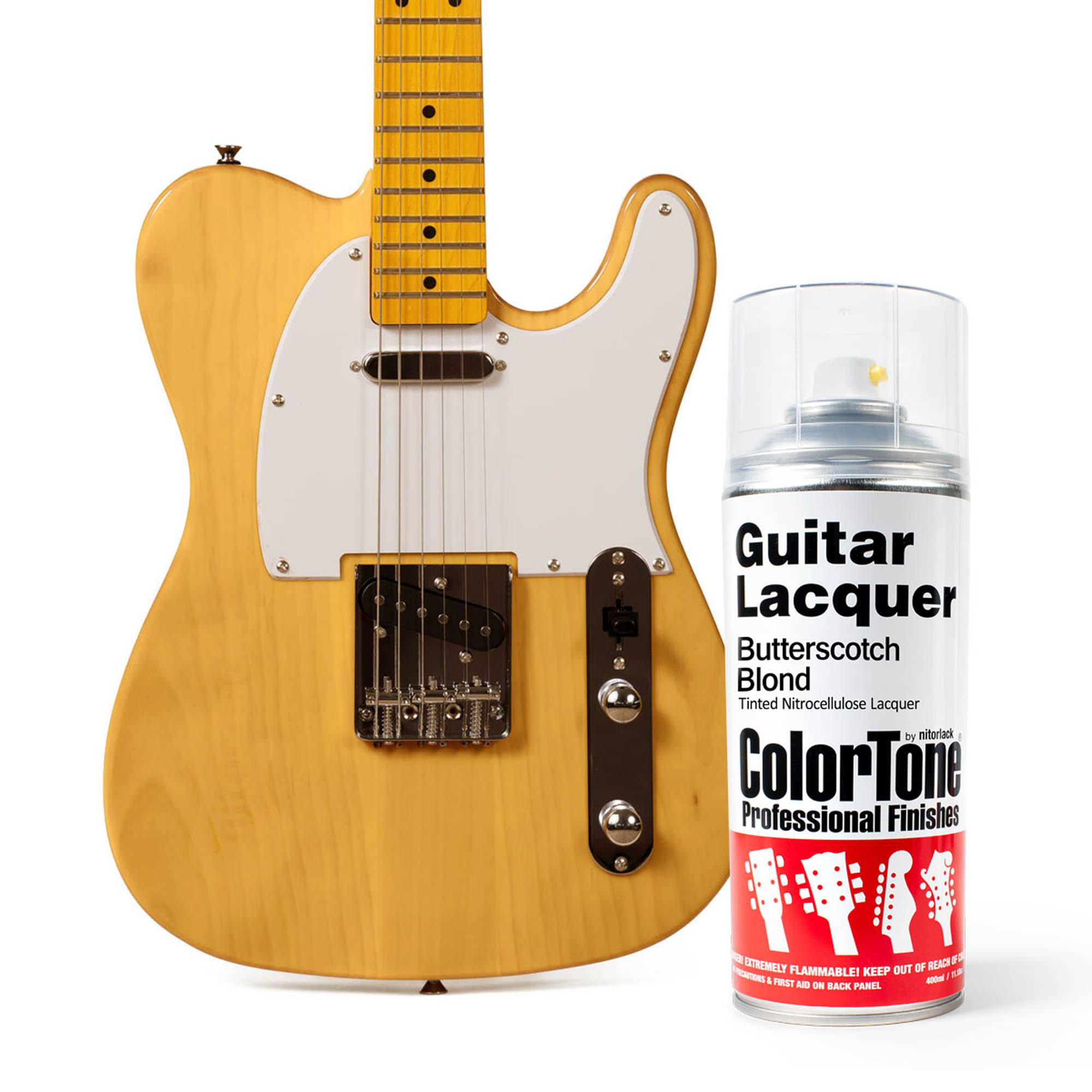Laca en aerosol ColorTone para guitarra, Butterscotch Blonde