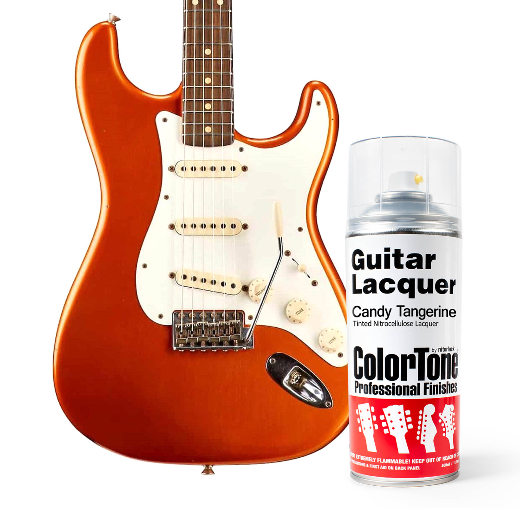 Laca en aerosol ColorTone para guitarra, Candy Tangerine