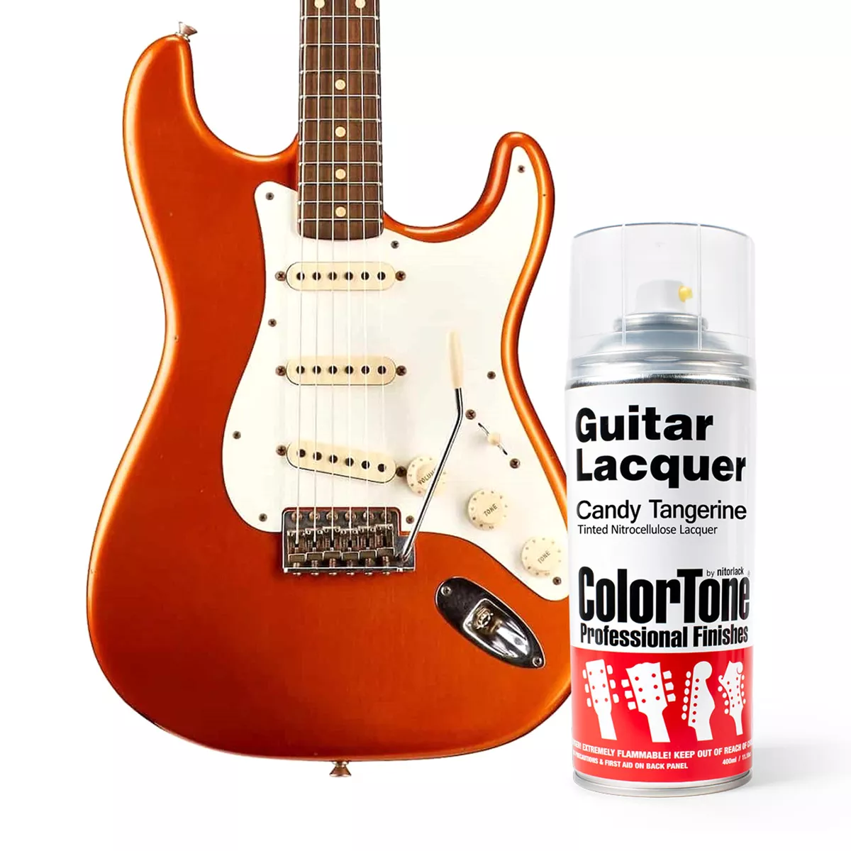 Laca en aerosol ColorTone para guitarra, Candy Tangerine Laca en aerosol ColorTone para guitarra, Candy Tangerine