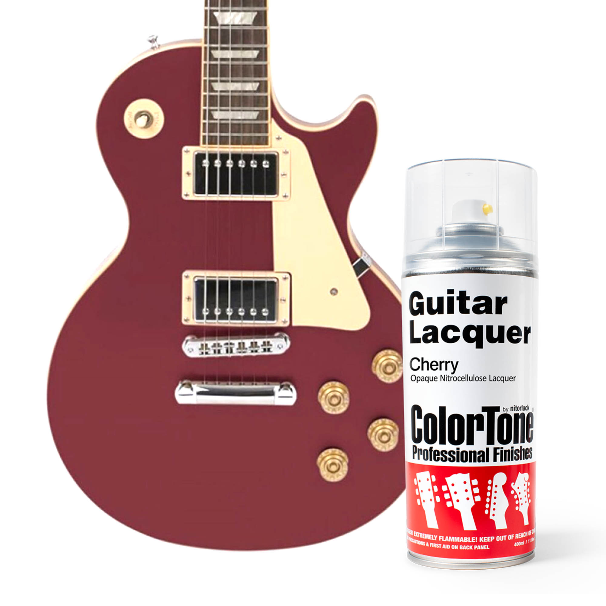 Laca en aerosol ColorTone para guitarra, Cherry