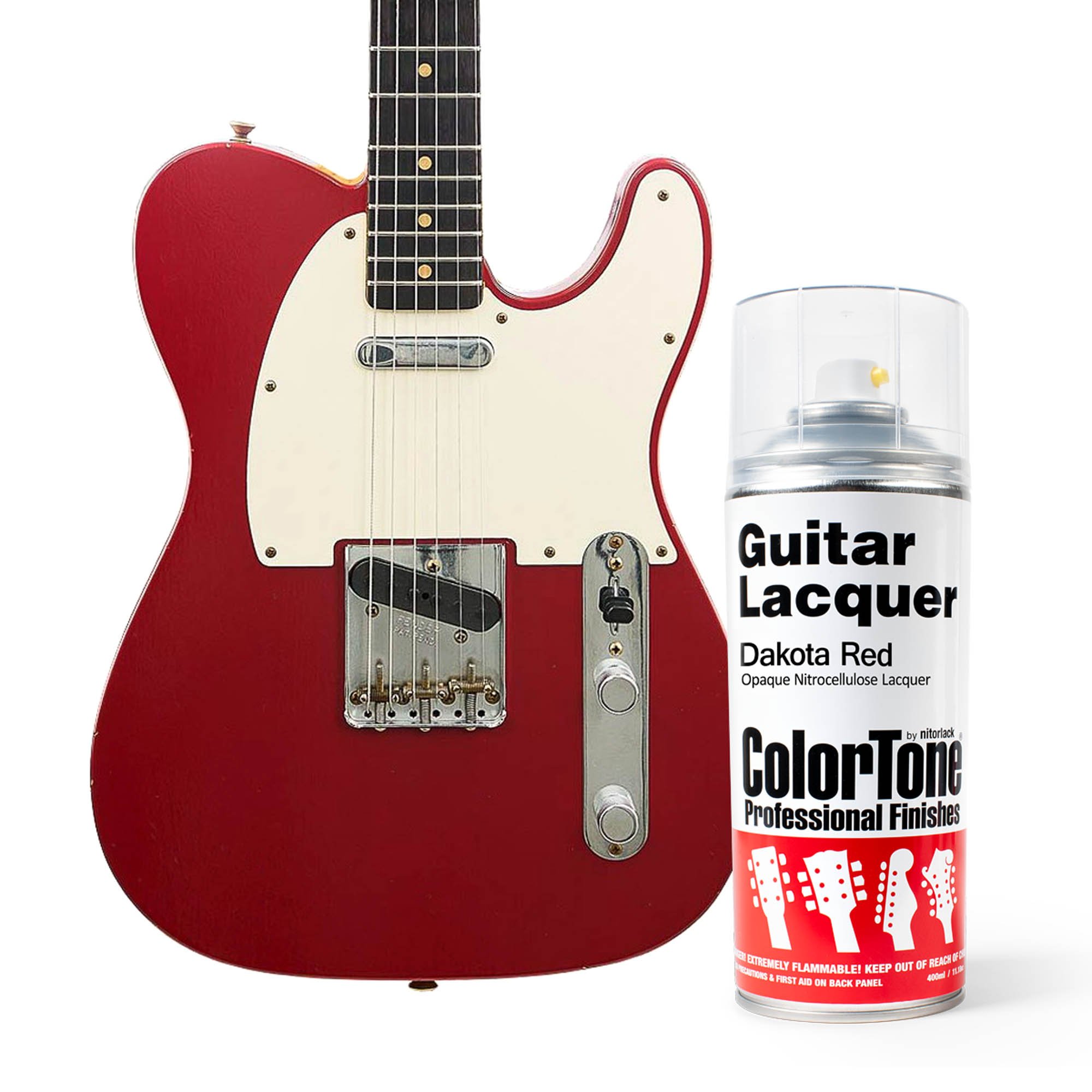 Laca en aerosol ColorTone para guitarra, Dakota Red