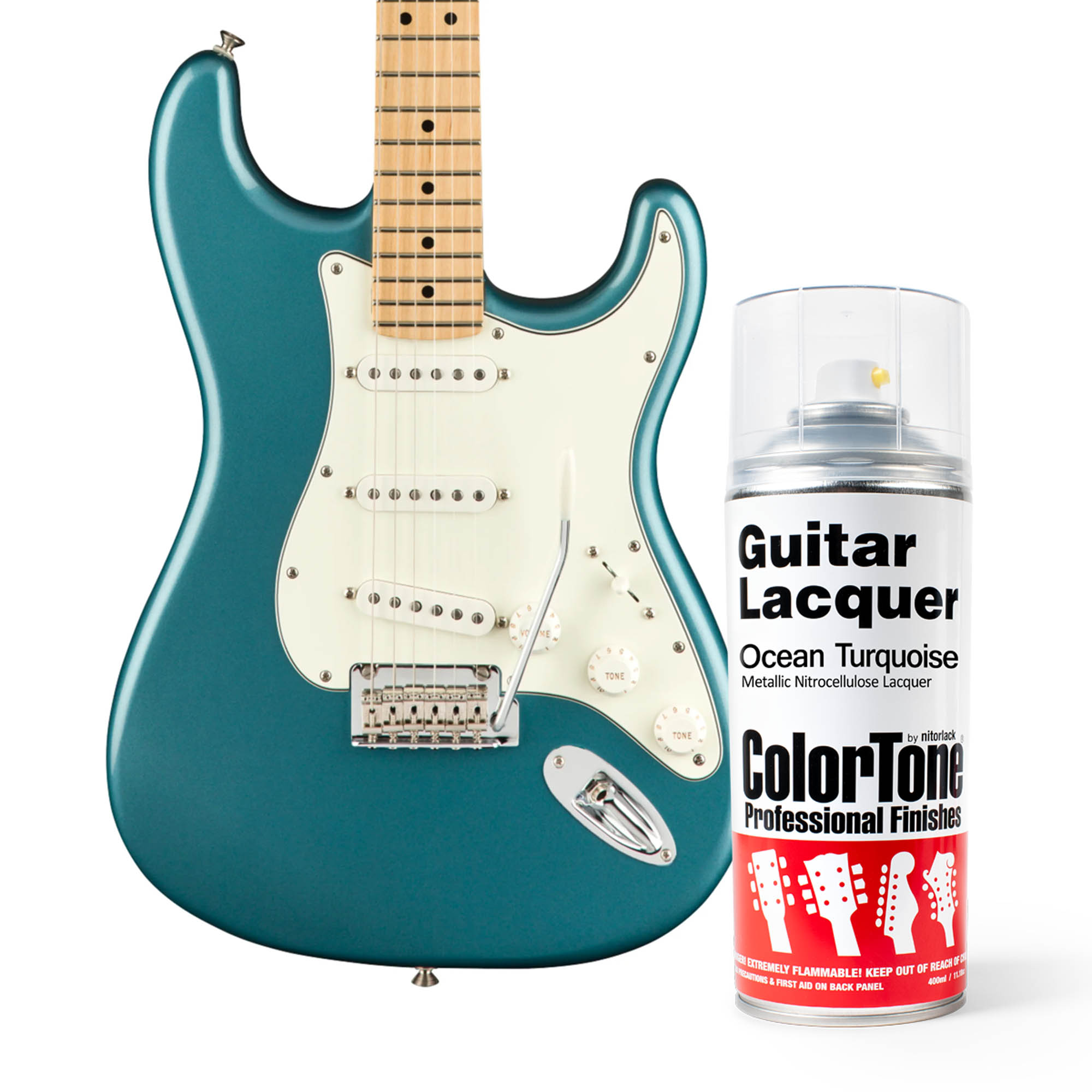 Laca en aerosol ColorTone para guitarra, Ocean Turquoise Laca en aerosol ColorTone para guitarra, Ocean Turquoise