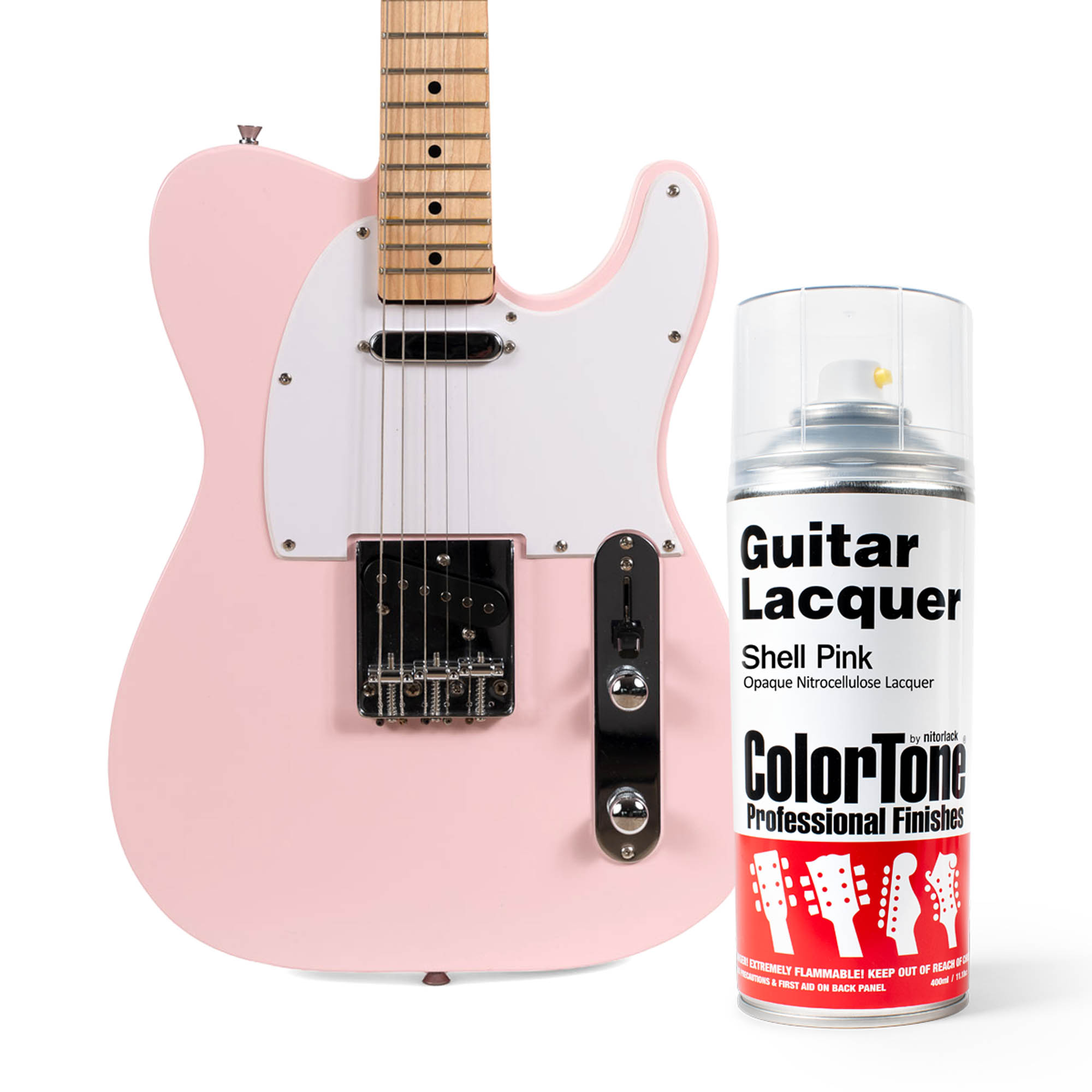 Laca en aerosol ColorTone para guitarra, Shell Pink