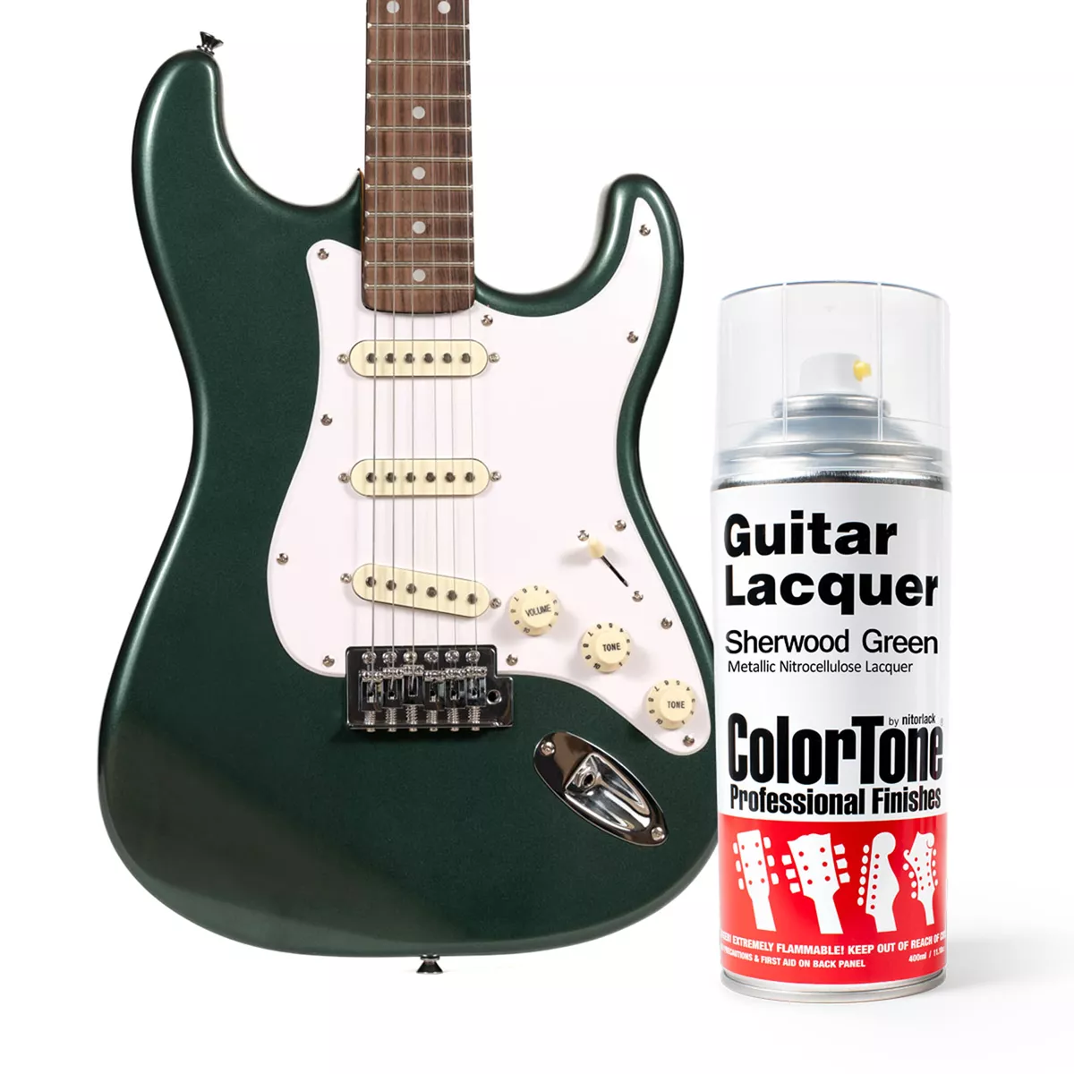 Laca en aerosol ColorTone para guitarra, Sherwood Green Laca en aerosol ColorTone para guitarra, Sherwood Green