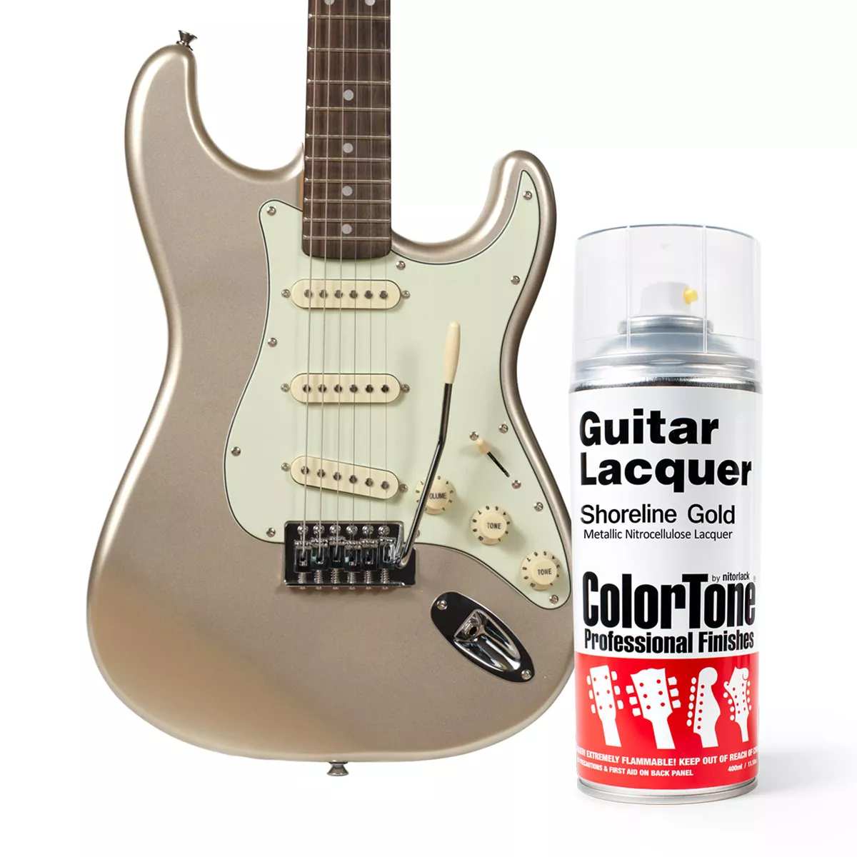 Laca en aerosol ColorTone para guitarra, Shoreline Gold Laca en aerosol ColorTone para guitarra, Shoreline Gold