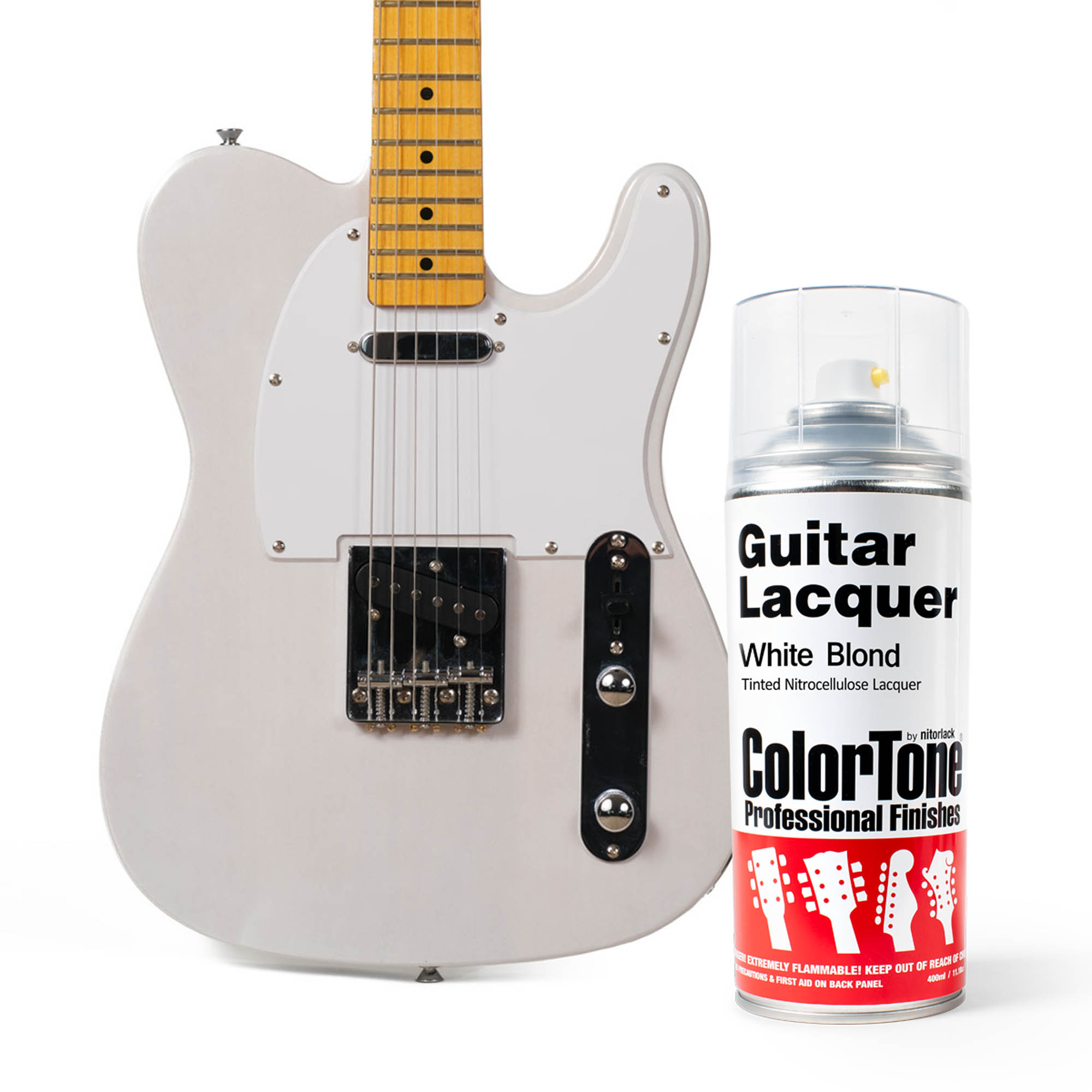 Laca en aerosol ColorTone para guitarra, White Blonde Laca en aerosol ColorTone para guitarra, White Blonde