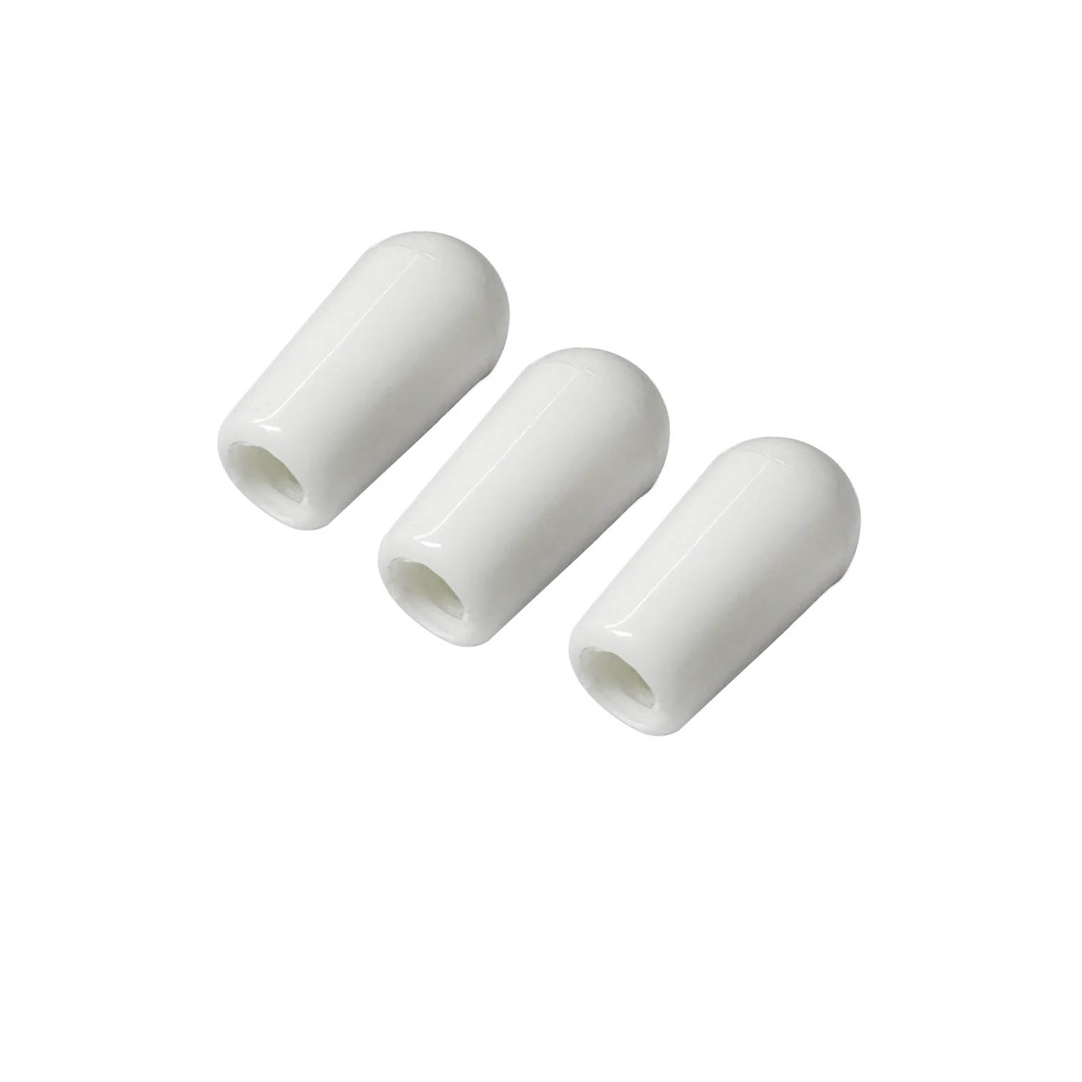 Mandos de selector toggle StewMac - Paquete de 3 , blanco