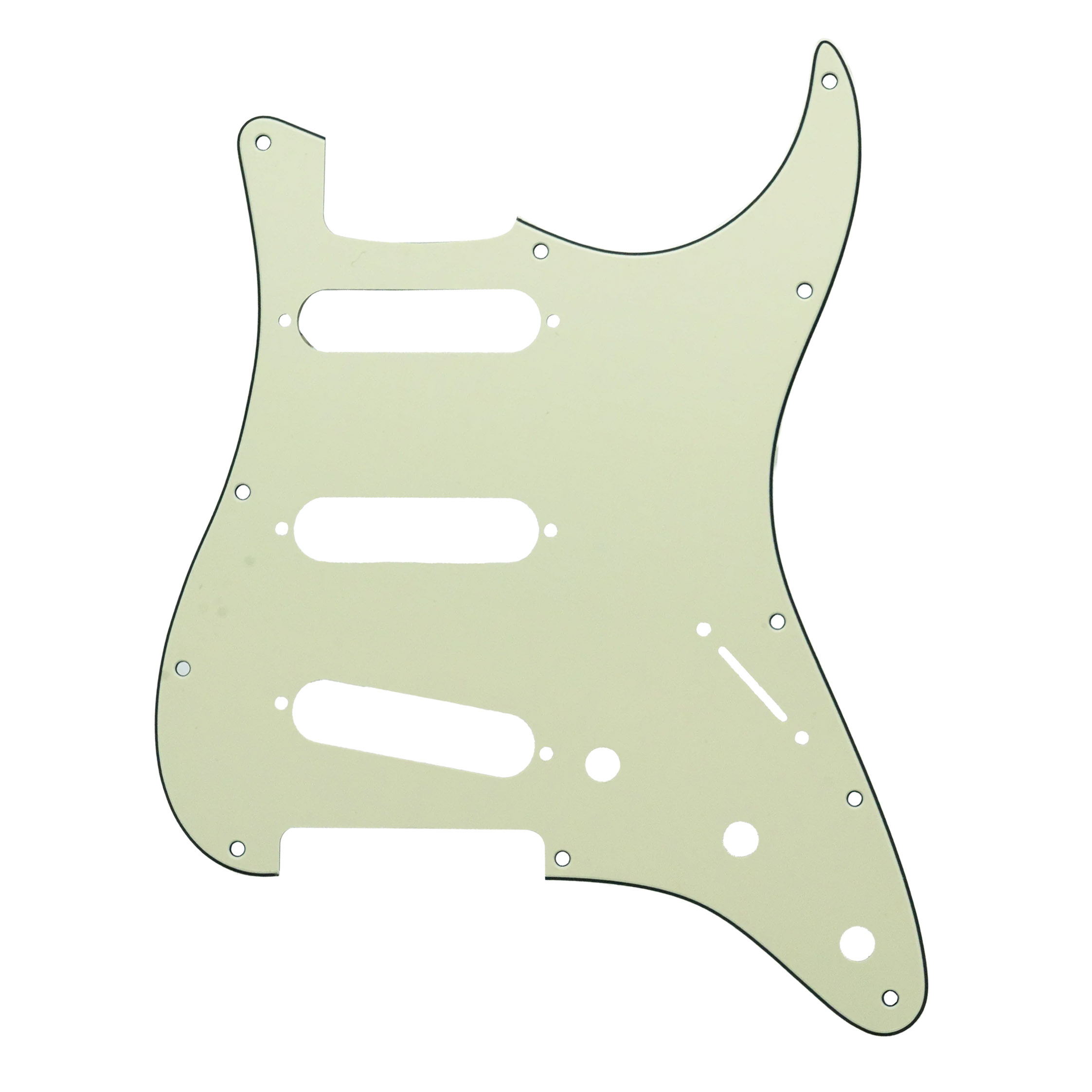 StewMac Pickguard for Strat, 3-ply, Mint Green