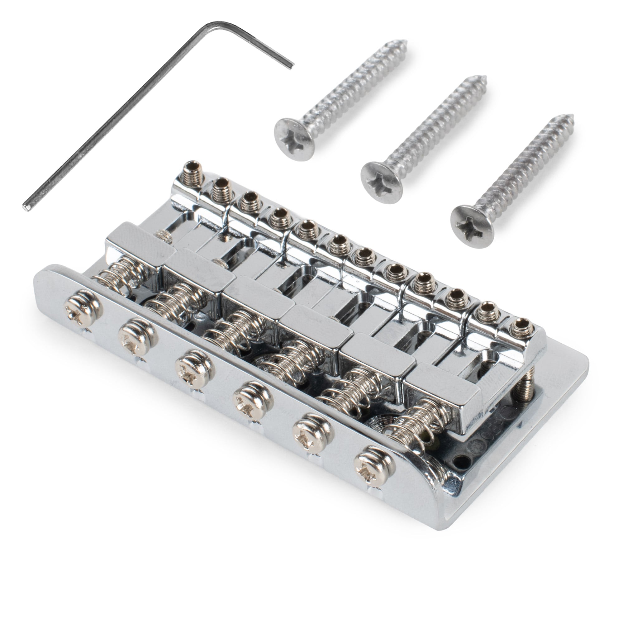 StewMac Top-Load Hardtail Bridge, Chrome