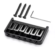 Puente Hardtail StewMac 6-String, cuerpo pasante, negro