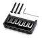 Puente Hardtail StewMac 6-String, cuerpo pasante, negro Puente Hardtail StewMac 6-String, cuerpo pasante, negro
