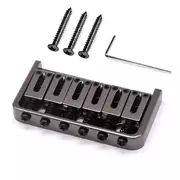 Puente Hardtail StewMac 6-String, cuerpo pasante, níquel negro