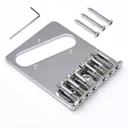 StewMac Puente 6-Saddle para Tele, Chrome