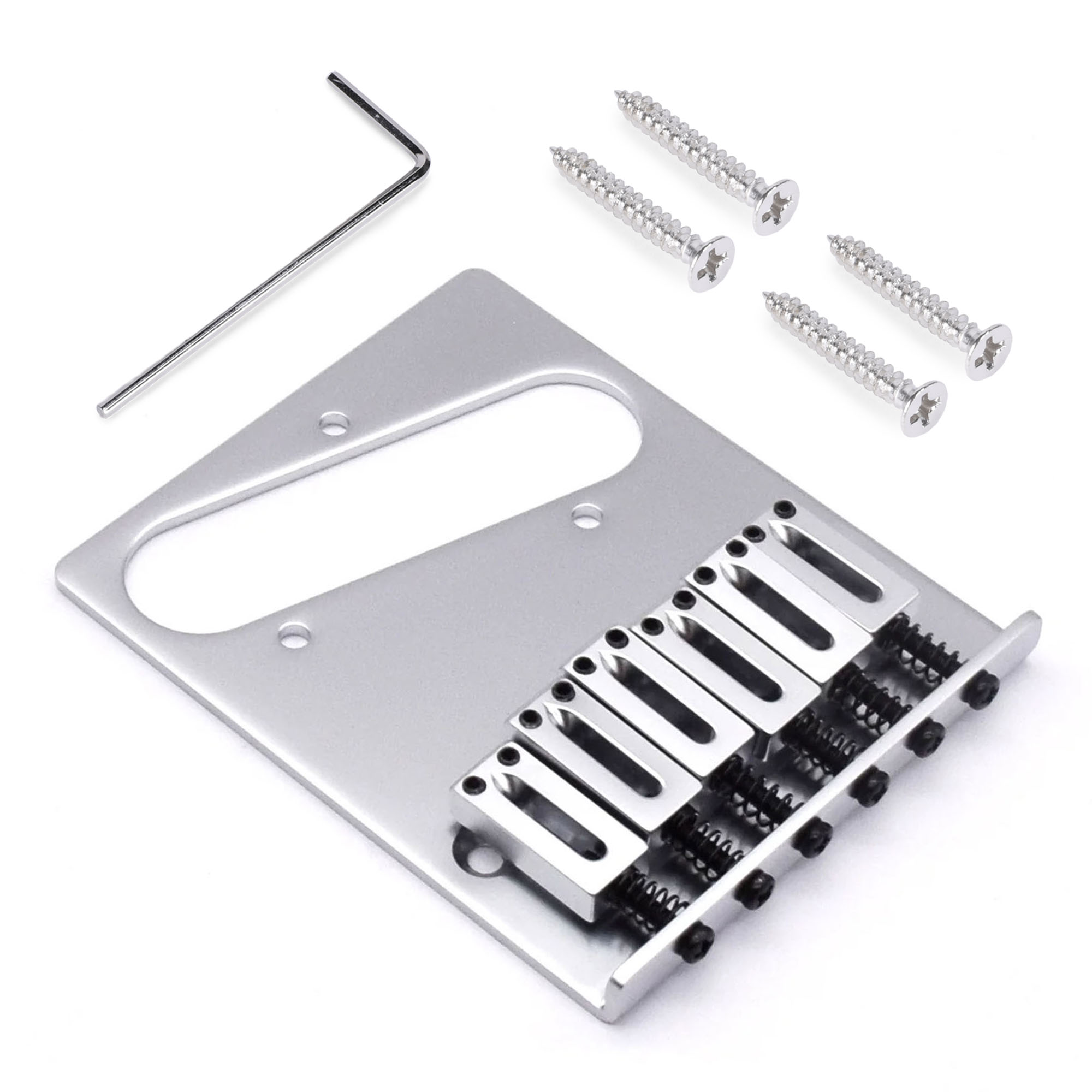 Puente moderno StewMac para tele, cromo satinado