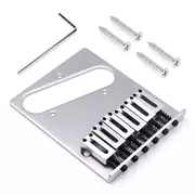 Puente moderno StewMac para tele, cromo satinado