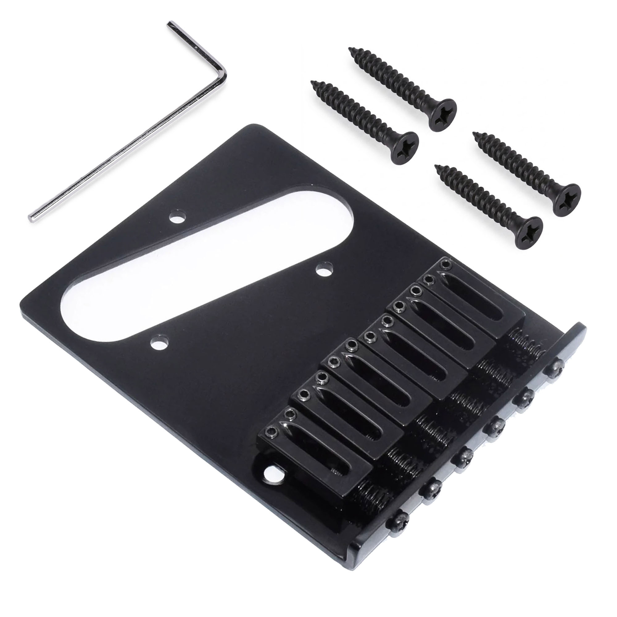 Puente moderno StewMac para tele, negro
