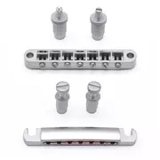 Puente y cordal StewMac Tune-o-matic de 7-String, cromo satinado