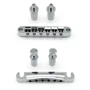 Puente y cordal StewMac Tune-o-matic, cromado