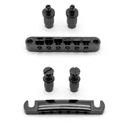 Puente y cordal StewMac Tune-o-matic, negro