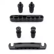 Puente y cordal StewMac Tune-o-matic, negro satinado