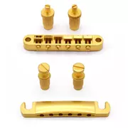 Puente y cordal StewMac Tune-o-matic, oro satinado