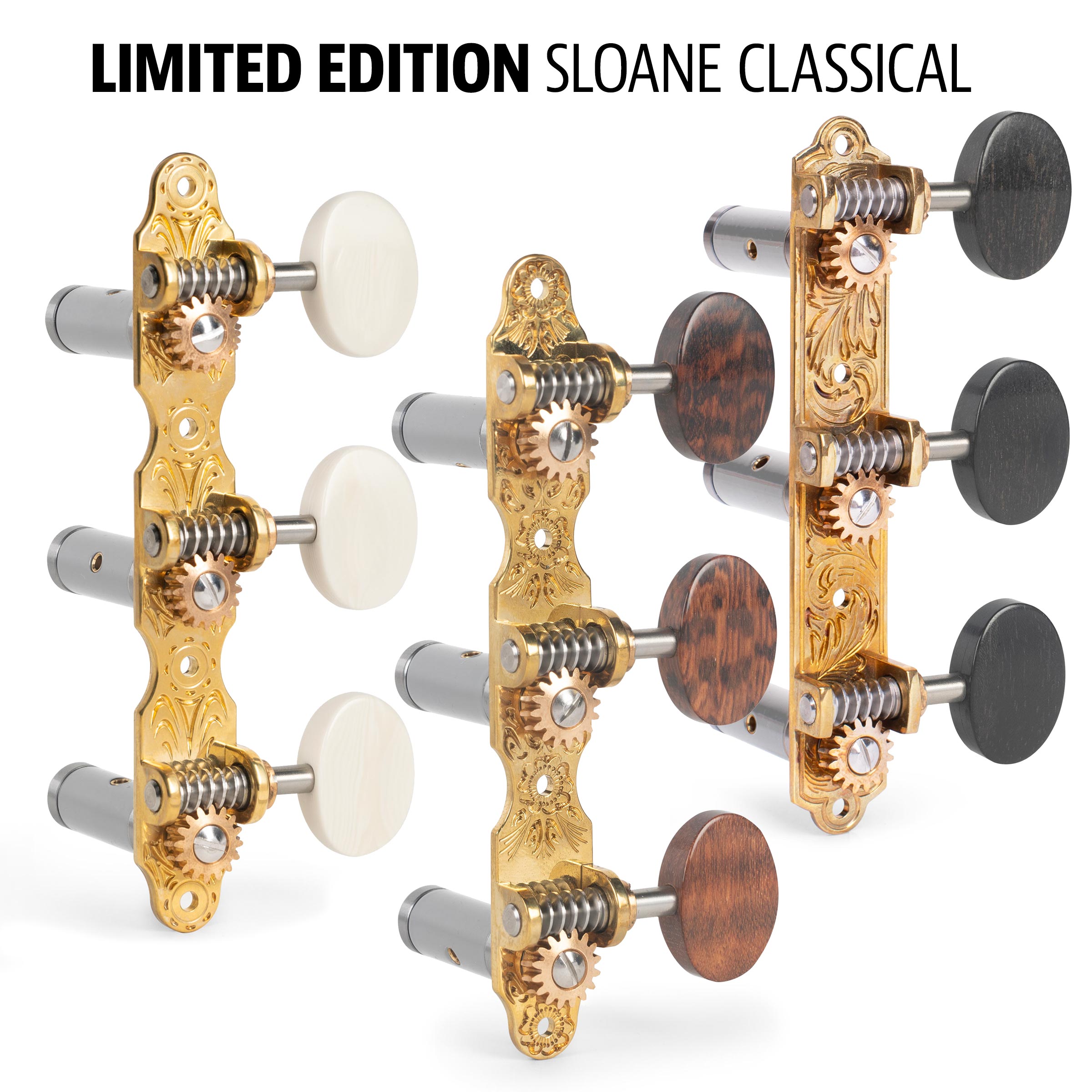 Clavijeros  para clásica Sloane Prototype de EDICIÓN LIMITADA con rodillos de aluminio