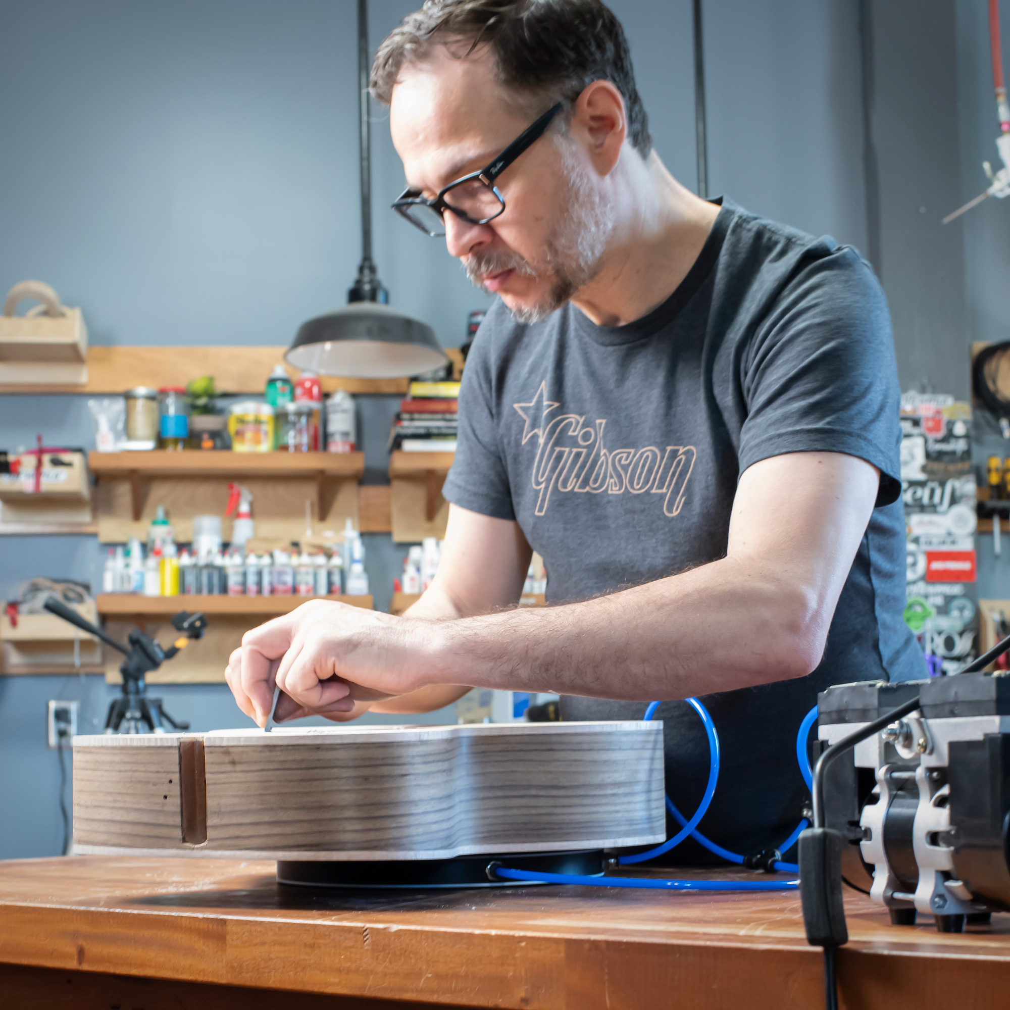 Abrazadera de vacío de banco de doble cara